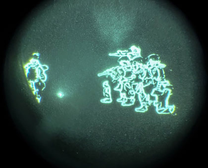TUNNEL TRANSLUCENCE: As seen through a night-vision device, Marines clear rooms during a simulated assault of an underground tunnel with soldiers during joing chemical, biological and nuclear defense training as part of Exercise Korea Viper 25 at Camp Stanley, South Korea, May 20, 2025. Photo by USMC LCTUNNEL TRANSLUCENCE: As seen through a night-vision device, Marines clear rooms during a simulated assault of an underground tunnel with soldiers during joint chemical, biological and nuclear defense training as part of Exercise Korea Viper 25 at Camp Stanley, South Korea, May 20, 2025. Photo by USMC LCpl Tucker Mocan.